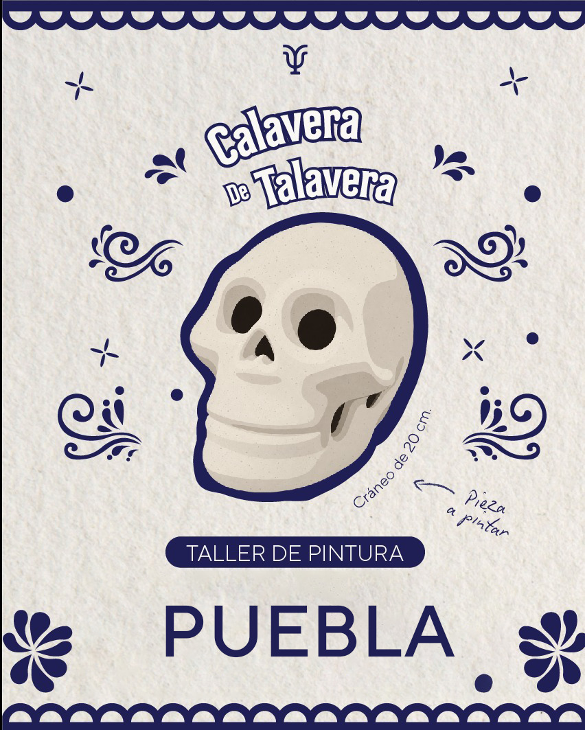 Taller de temporada - Pinta tu Calavera - Puebla